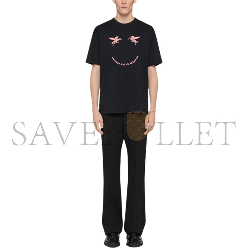 GIVENCHY CREW NECK UNICORN SHORT-SLEEVE T-SHIRT BM71MG3YQ7